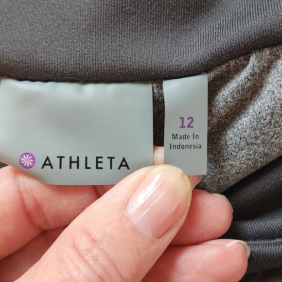 Athleta Soho lined joggers, loose fit gray pants, ultra soft lining, size 12 - Picture 3 of 11